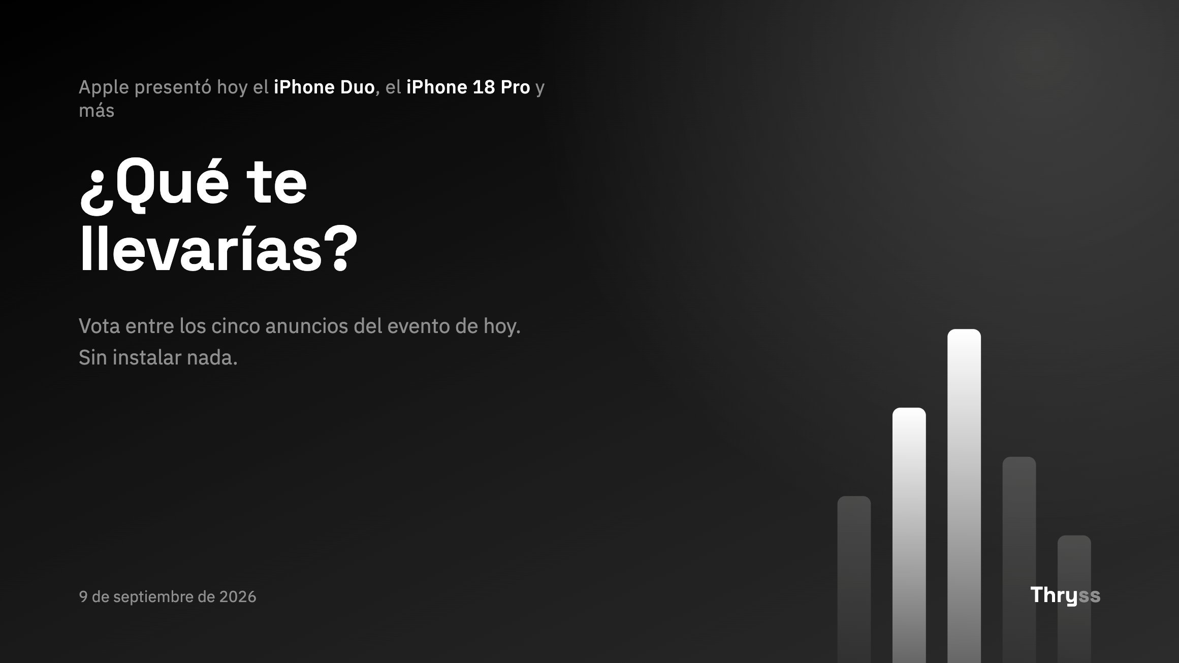 Apple lo presentó todo ayer. ¿Qué te llevarías?